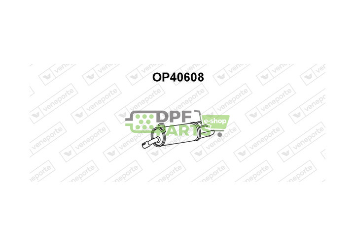 Tlumič OPEL / VAUXHALL - 5852848 5852931 90466967