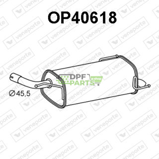 Tłumik OPEL - 13220576 24461377 5852124