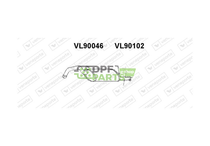Tlumič VOLVO - 3435799 3467686 3475889