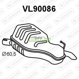 Tlumič VOLVO - 30672323 30672327 8634167