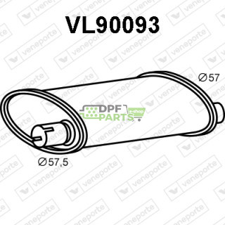 Tłumik VOLVO - 1271261 1378237 1378696