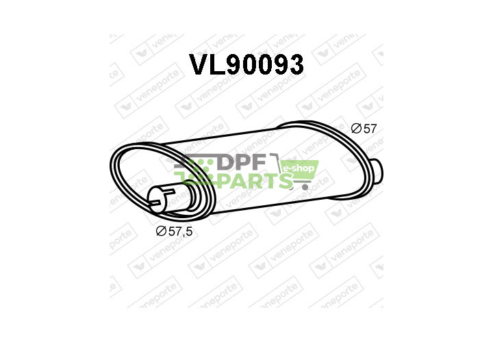 Tłumik VOLVO - 1271261 1378237 1378696