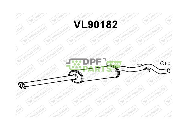 Tłumik VOLVO - 8624765 9404420 9492257