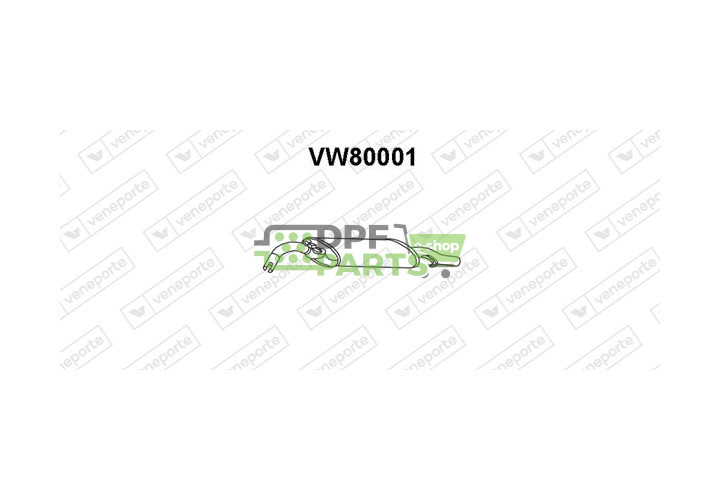 Tłumik VOLKSWAGEN - 191253609BJ 191253609BK 191253609P