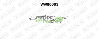 Tłumik VOLKSWAGEN - 321253409A 323253409A 