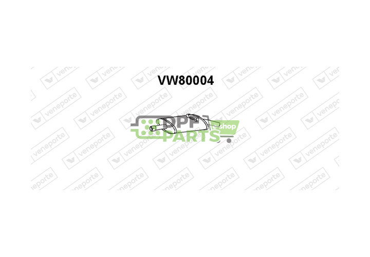 Tłumik VOLKSWAGEN - 321253609B  