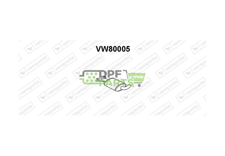 Tłumik SEAT / VOLKSWAGEN - 191253409BB 191253409D 191253409E