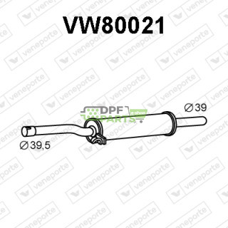 Tłumik VOLKSWAGEN - 867253209A 867253209E 867253209F