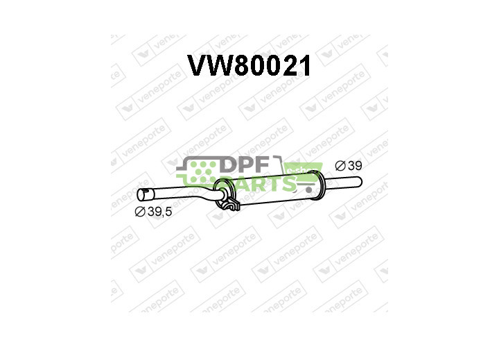 Tłumik VOLKSWAGEN - 867253209A 867253209E 867253209F