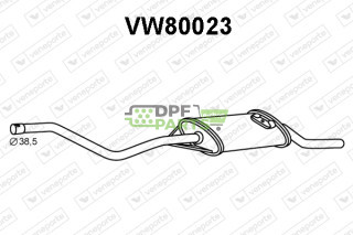 Tłumik VOLKSWAGEN - 865253409AG 865253409B 865253409P