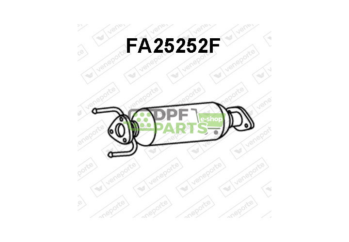 Filtry pevných částic DPF FIAT / SUZUKI - 1425079J50H02 1425079J60 1425079J60H02
