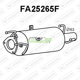 Filtry pevných částic DPF FIAT - 1367589080 1375870080 1376598080