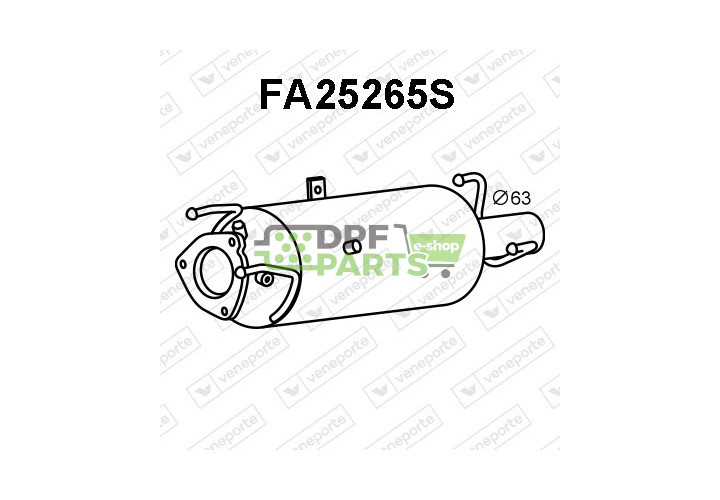 Filtry pevných částic DPF FIAT - 1367589080 1375870080 1376598080