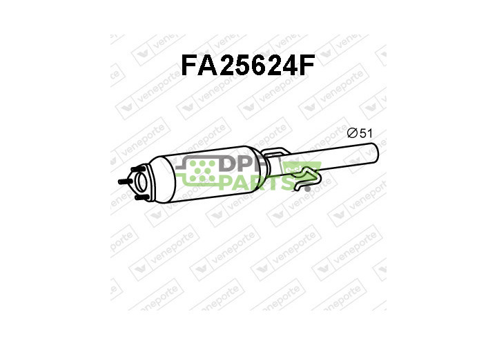 Filtry pevných částic DPF FIAT / FORD - 1557691 1671591 51776722