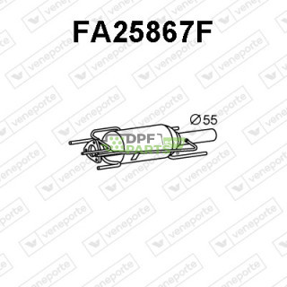Filtry pevných částic DPF FIAT / OPEL / SAAB / VAUXHALL - 51767238 51780157 55187619