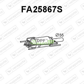 Filtry pevných částic DPF FIAT / OPEL / SAAB / VAUXHALL - 51767238 51780157 55187619