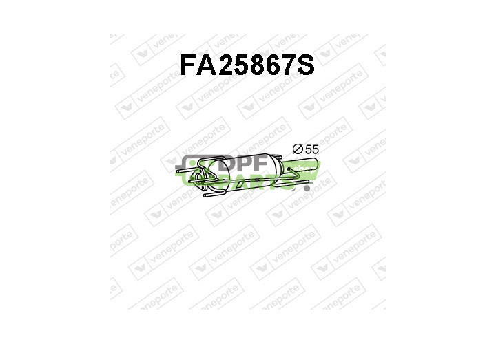 Filtry pevných částic DPF FIAT / OPEL / SAAB / VAUXHALL - 51767238 51780157 55187619