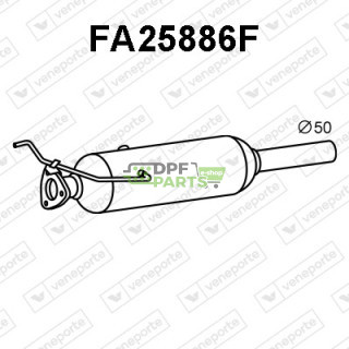 Filtry pevných částic DPF FIAT - 51771692 51777752 51780159