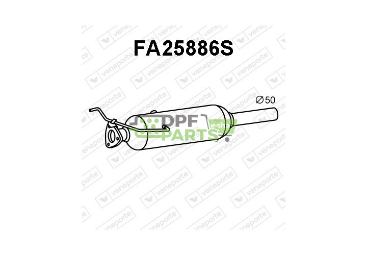 Filtry pevných částic DPF FIAT - 51771692 51777752 51780159