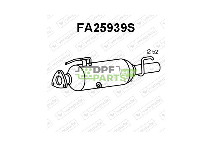 Filtry pevných částic DPF FIAT - 51770423 51780154 51797133