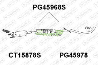 Filtry pevných částic DPF PEUGEOT - 1606411280 1606611280 1731XV