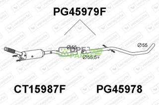 Filtry pevných částic DPF PEUGEOT - 1606411880 1606614180 173847