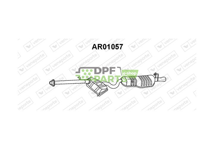 Tłumik ALFA ROMEO - 60600241 60610407 60611490