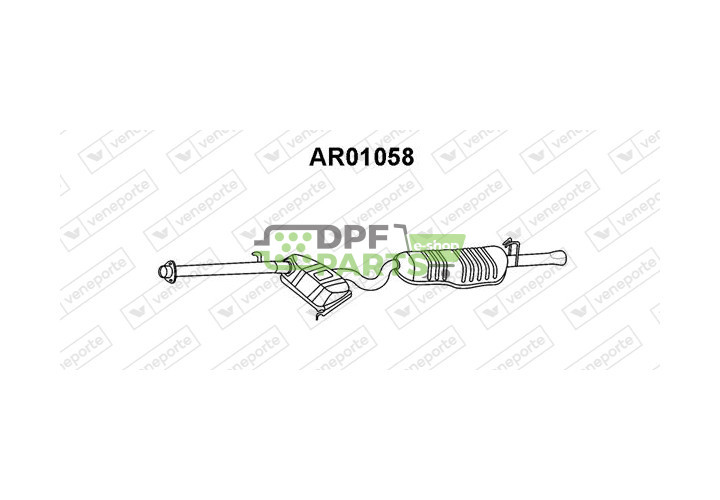 Tłumik ALFA ROMEO - 60607936 60610637 