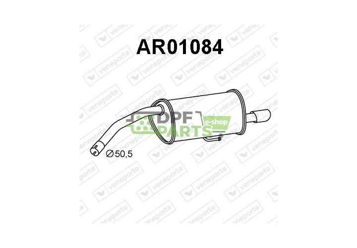 Tłumik ALFA ROMEO - 60652524  