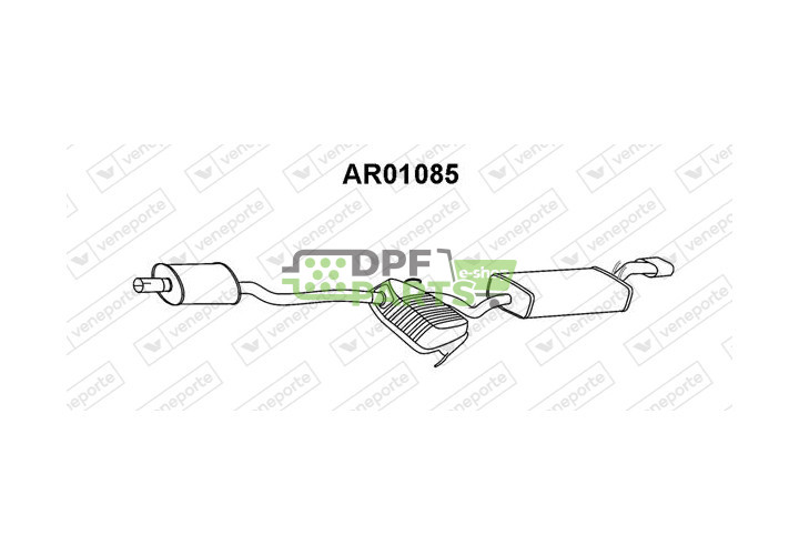 Tłumik ALFA ROMEO - 60620110 60625535 