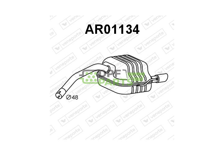 Tłumik ALFA ROMEO - 46739667 46739672 