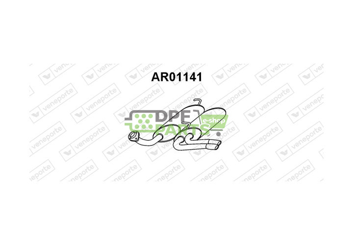 Tłumik ALFA ROMEO - 60586950 60621984 