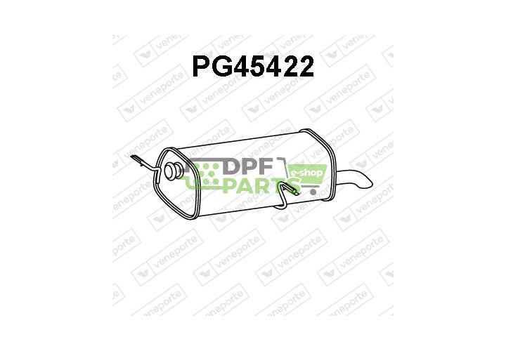 Tłumik CITROËN / PEUGEOT - 1726KL 1726KX 1726RJ