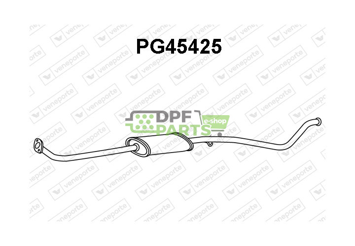 Tłumik PEUGEOT - 1717N5  