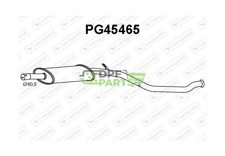 Tłumik PEUGEOT - 1705FX 1705FY 1717J4