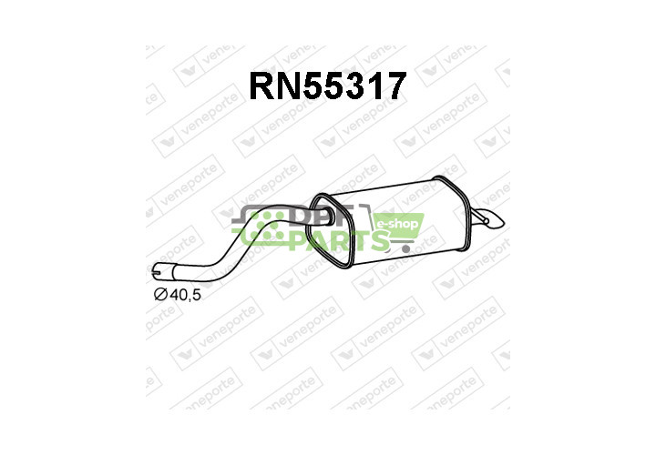 Tłumik RENAULT - 8200500948  