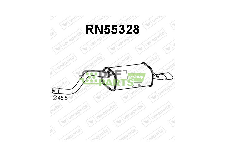 Tłumik RENAULT - 200109039R 8200745796 