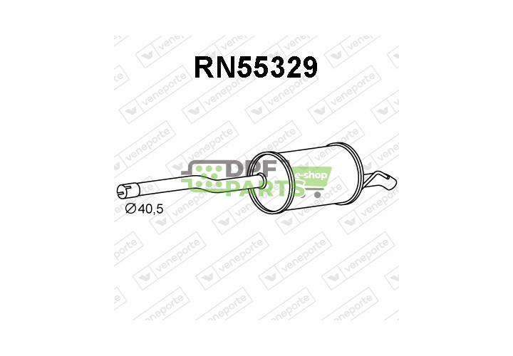 Tłumik DACIA / RENAULT - 200105622R  