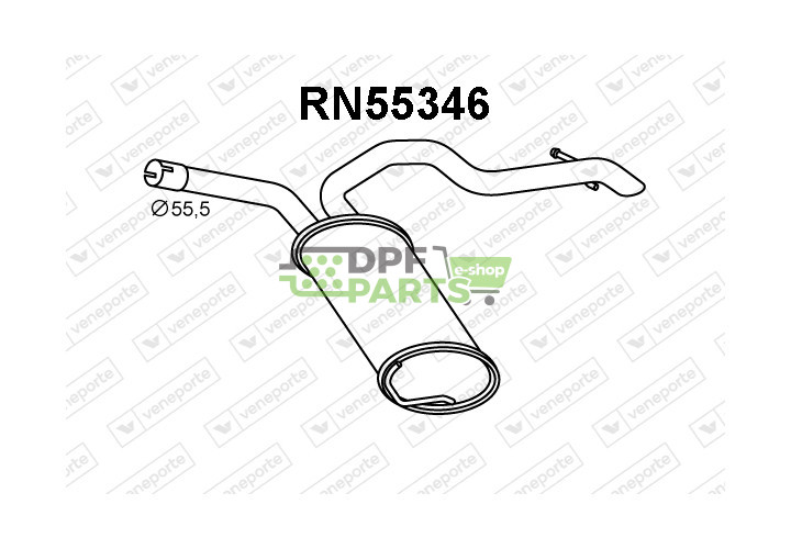 Tlumič NISSAN / OPEL / RENAULT / VAUXHALL - 2011000Q0A 4417158 8200537250