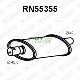 Tlumič RENAULT - 5000390734 5000390735 7700665142