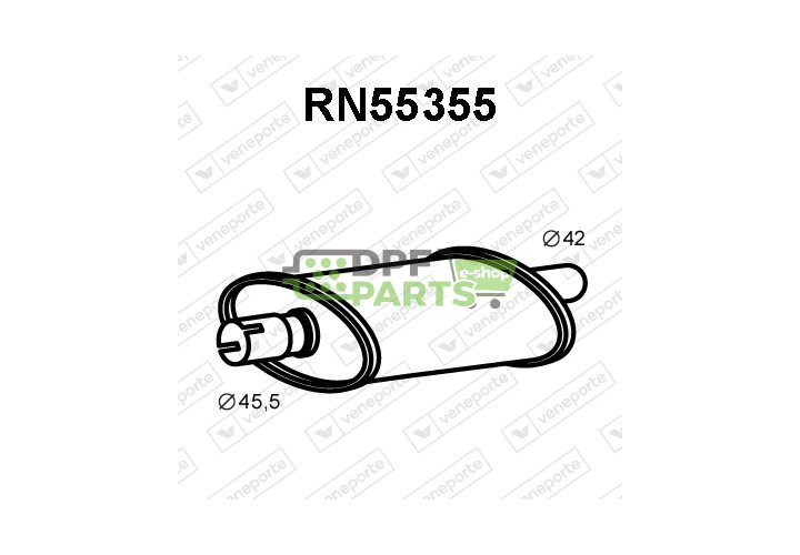 Tlumič RENAULT - 5000390734 5000390735 7700665142
