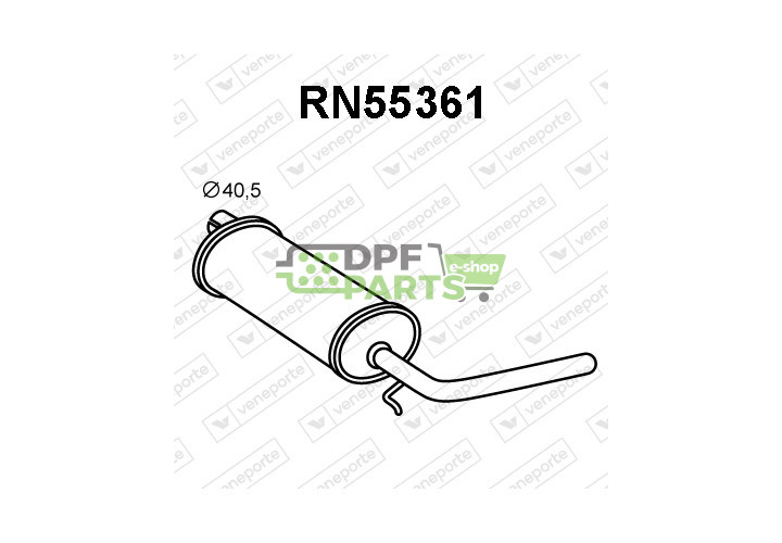 Tłumik RENAULT - 7700623477 7700794796 