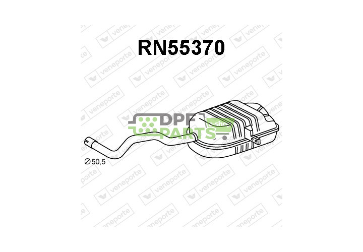 Tłumik RENAULT - 8200354234 8200599347 