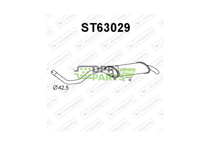 Tłumik SEAT - 6K6253609 6K6253609AA 