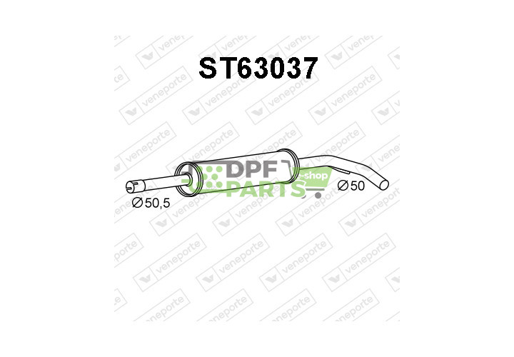 Tłumik SEAT / VOLKSWAGEN - 6K6253409A 6K6253409AA 6K6253409B