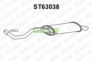 Tłumik SEAT - 6K253609D 6K6253609B 6K6253609C