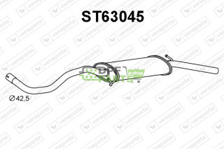 Tlumič SEAT - 6K5253609B 6K5253609N 