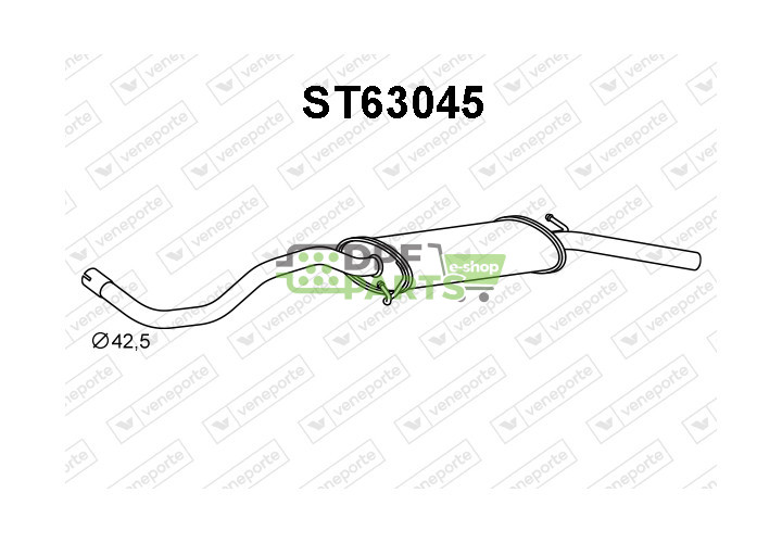 Tłumik SEAT - 6K5253609B 6K5253609N 