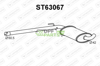 Tlumič SEAT - 1L0253409AD 1L0253409C 1L0253409E