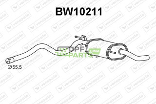 Tłumik BMW 114D, 116D, 118D, 120D - 1.6-2.0D - 18308512648